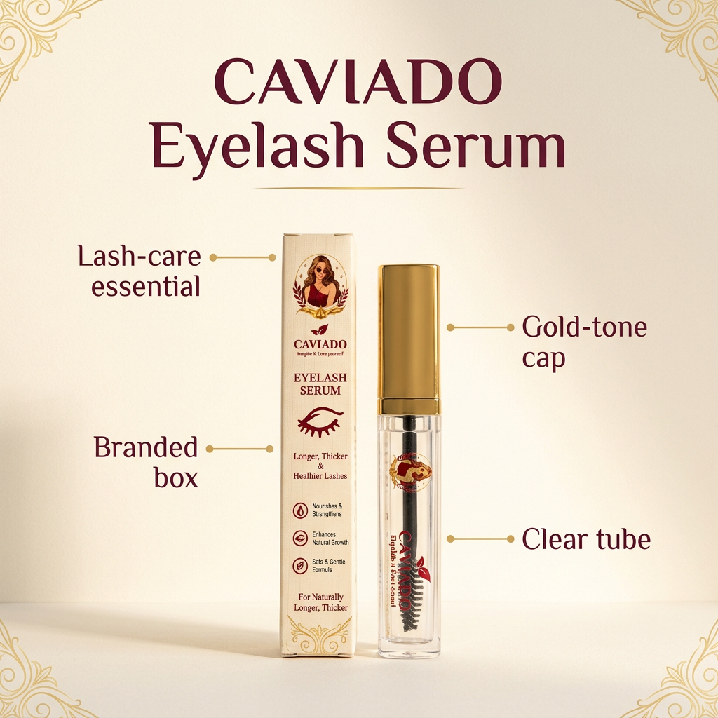 CAVIADO Eyelash Serum product and packaging details